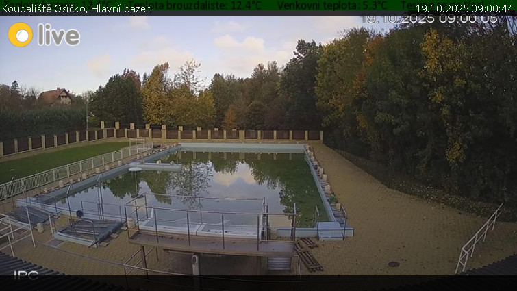 Koupaliště Osíčko - Hlavní bazen - 19.10.2025 v 09:00 Koupaliště Osíčko - Hlavní bazen - 19.10.2025 v 09:00