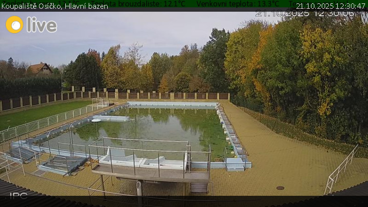 Koupaliště Osíčko - Hlavní bazen - 21.10.2025 v 12:30 Koupaliště Osíčko - Hlavní bazen - 21.10.2025 v 12:30