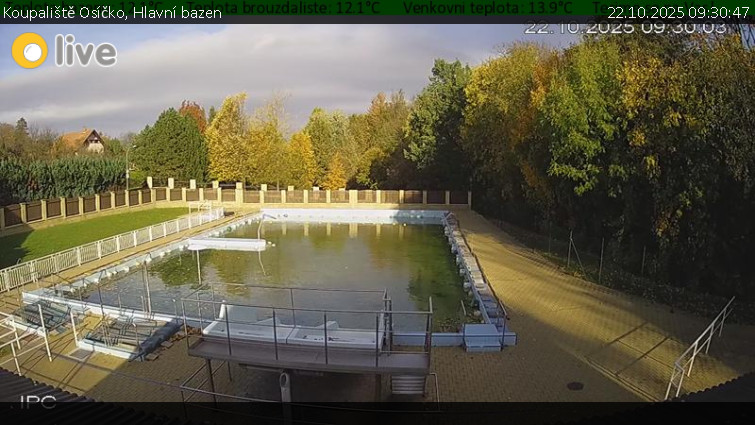 Koupaliště Osíčko - Hlavní bazen - 22.10.2025 v 09:30 Koupaliště Osíčko - Hlavní bazen - 22.10.2025 v 09:30
