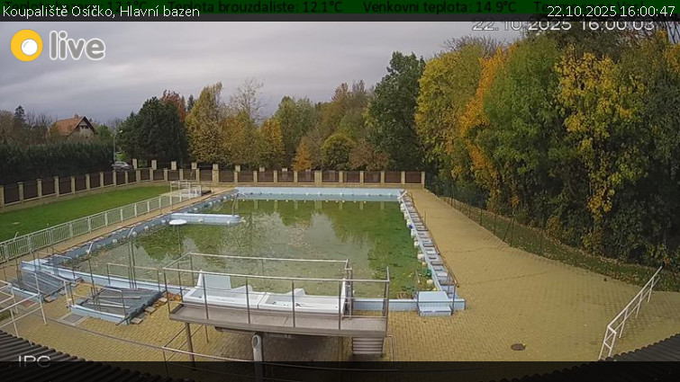 Koupaliště Osíčko - Hlavní bazen - 22.10.2025 v 16:00 Koupaliště Osíčko - Hlavní bazen - 22.10.2025 v 16:00