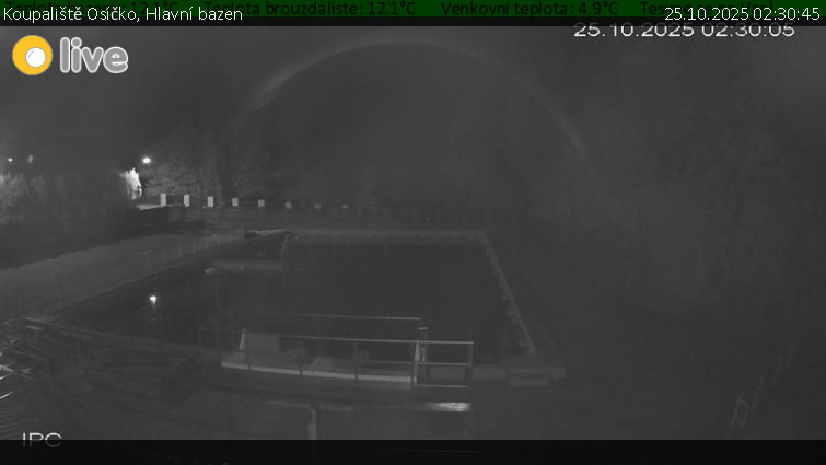 Koupaliště Osíčko - Hlavní bazen - 25.10.2025 v 02:30 Koupaliště Osíčko - Hlavní bazen - 25.10.2025 v 02:30