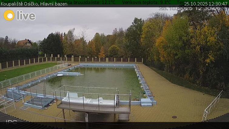 Koupaliště Osíčko - Hlavní bazen - 25.10.2025 v 12:30 Koupaliště Osíčko - Hlavní bazen - 25.10.2025 v 12:30