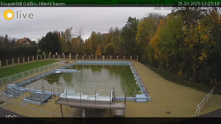 Koupaliště Osíčko - Hlavní bazen - 25.10.2025 v 13:15 Koupaliště Osíčko - Hlavní bazen - 25.10.2025 v 13:15