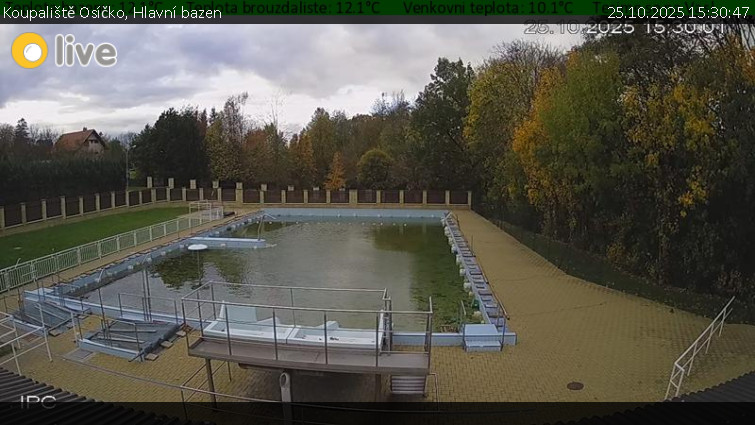 Koupaliště Osíčko - Hlavní bazen - 25.10.2025 v 15:30 Koupaliště Osíčko - Hlavní bazen - 25.10.2025 v 15:30