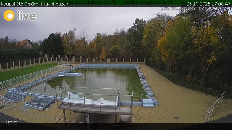 Koupaliště Osíčko - Hlavní bazen - 25.10.2025 v 17:00 Koupaliště Osíčko - Hlavní bazen - 25.10.2025 v 17:00