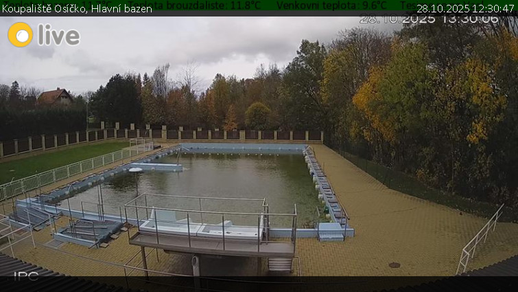 Koupaliště Osíčko - Hlavní bazen - 28.10.2025 v 12:30 Koupaliště Osíčko - Hlavní bazen - 28.10.2025 v 12:30