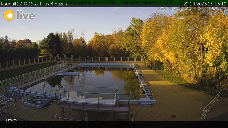 Koupaliště Osíčko - Hlavní bazen - 29.10.2025 v 15:15 Koupaliště Osíčko - Hlavní bazen - 29.10.2025 v 15:15