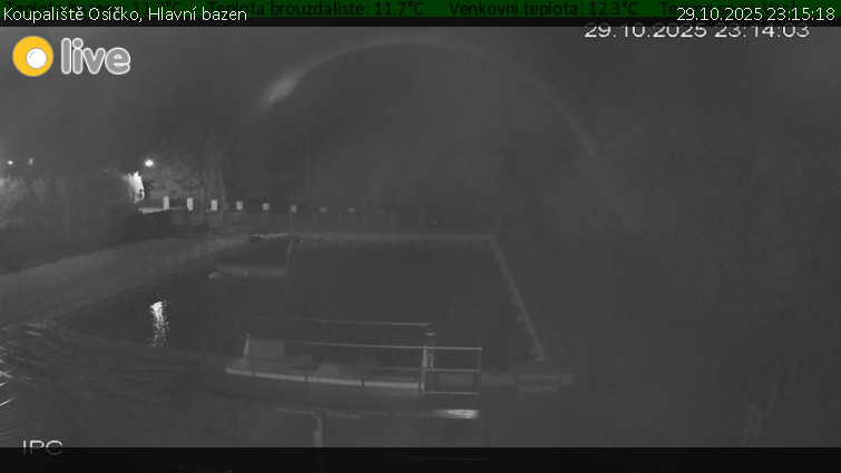 Koupaliště Osíčko - Hlavní bazen - 29.10.2025 v 23:15 Koupaliště Osíčko - Hlavní bazen - 29.10.2025 v 23:15