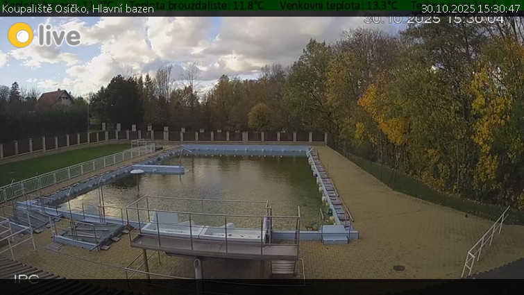 Koupaliště Osíčko - Hlavní bazen - 30.10.2025 v 15:30 Koupaliště Osíčko - Hlavní bazen - 30.10.2025 v 15:30