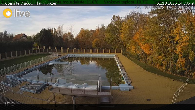 Koupaliště Osíčko - Hlavní bazen - 31.10.2025 v 14:30 Koupaliště Osíčko - Hlavní bazen - 31.10.2025 v 14:30