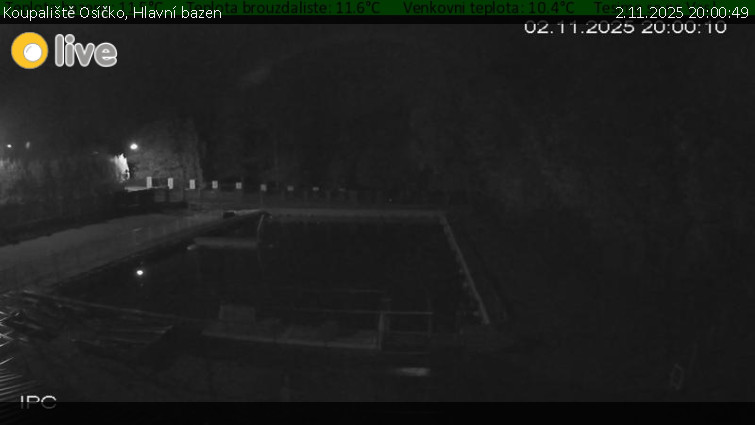 Koupaliště Osíčko - Hlavní bazen - 2.11.2025 v 20:00 Koupaliště Osíčko - Hlavní bazen - 2.11.2025 v 20:00