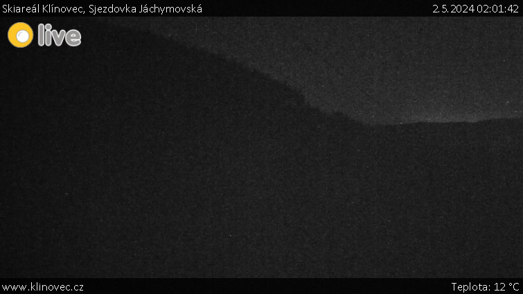 Skiareál Klínovec - Sjezdovka Jáchymovská, lanovka Prima Express - 2.5.2024 v 02:01