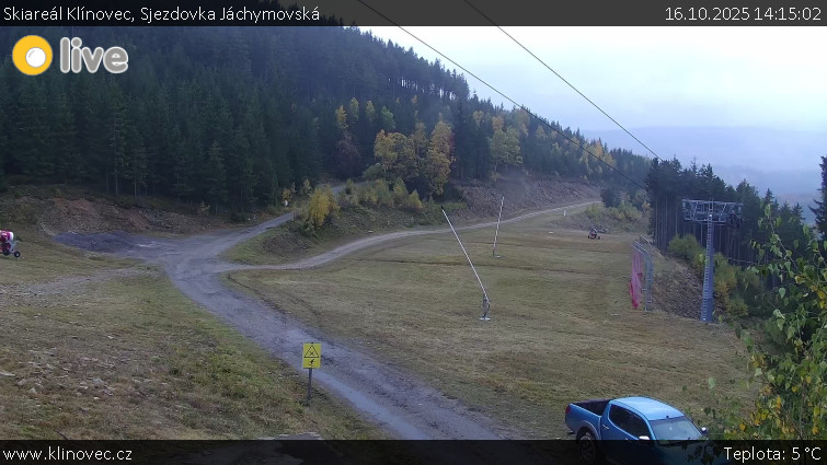 Skiareál Klínovec - Sjezdovka Jáchymovská, lanovka Prima Express - 16.10.2025 v 14:15 Skiareál Klínovec - Sjezdovka Jáchymovská, lanovka Prima Express - 16.10.2025 v 14:15