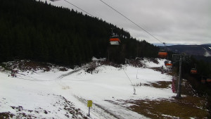 Skiareál Klínovec - Sjezdovka Jáchymovská, lanovka Prima Express - 8.12.2025 v 08:31 Skiareál Klínovec - Sjezdovka Jáchymovská, lanovka Prima Express - 8.12.2025 v 08:31