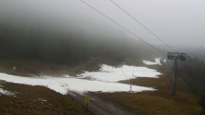 Skiareál Klínovec - Sjezdovka Jáchymovská, lanovka Prima Express - 9.12.2025 v 08:31 Skiareál Klínovec - Sjezdovka Jáchymovská, lanovka Prima Express - 9.12.2025 v 08:31