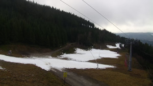 Skiareál Klínovec - Sjezdovka Jáchymovská, lanovka Prima Express - 9.12.2025 v 12:01 Skiareál Klínovec - Sjezdovka Jáchymovská, lanovka Prima Express - 9.12.2025 v 12:01