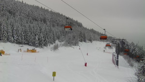 Skiareál Klínovec - Sjezdovka Jáchymovská, lanovka Prima Express - 10.1.2026 v 08:45 Skiareál Klínovec - Sjezdovka Jáchymovská, lanovka Prima Express - 10.1.2026 v 08:45