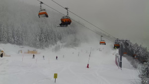 Skiareál Klínovec - Sjezdovka Jáchymovská, lanovka Prima Express - 10.1.2026 v 12:01 Skiareál Klínovec - Sjezdovka Jáchymovská, lanovka Prima Express - 10.1.2026 v 12:01