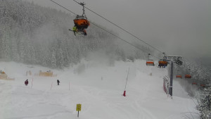 Skiareál Klínovec - Sjezdovka Jáchymovská, lanovka Prima Express - 10.1.2026 v 13:01 Skiareál Klínovec - Sjezdovka Jáchymovská, lanovka Prima Express - 10.1.2026 v 13:01