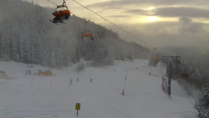 Skiareál Klínovec - Sjezdovka Jáchymovská, lanovka Prima Express - 10.1.2026 v 15:01 Skiareál Klínovec - Sjezdovka Jáchymovská, lanovka Prima Express - 10.1.2026 v 15:01