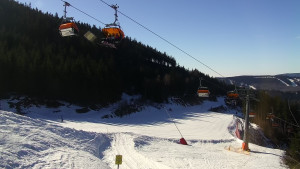 Skiareál Klínovec - Sjezdovka Jáchymovská, lanovka Prima Express - 25.2.2026 v 10:45 Skiareál Klínovec - Sjezdovka Jáchymovská, lanovka Prima Express - 25.2.2026 v 10:45