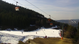 Skiareál Klínovec - Sjezdovka Jáchymovská, lanovka Prima Express - 22.3.2026 v 10:31 Skiareál Klínovec - Sjezdovka Jáchymovská, lanovka Prima Express - 22.3.2026 v 10:31