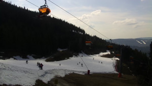 Skiareál Klínovec - Sjezdovka Jáchymovská, lanovka Prima Express - 22.3.2026 v 12:31 Skiareál Klínovec - Sjezdovka Jáchymovská, lanovka Prima Express - 22.3.2026 v 12:31