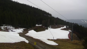 Skiareál Klínovec - Sjezdovka Jáchymovská, lanovka Prima Express - 12.4.2026 v 07:01 Skiareál Klínovec - Sjezdovka Jáchymovská, lanovka Prima Express - 12.4.2026 v 07:01