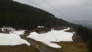 Skiareál Klínovec - Sjezdovka Jáchymovská, lanovka Prima Express - 12.4.2026 v 07:31 Skiareál Klínovec - Sjezdovka Jáchymovská, lanovka Prima Express - 12.4.2026 v 07:31