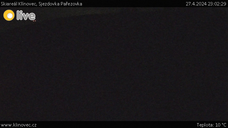 Skiareál Klínovec - Sjezdovka Pařezovka, lanovka CineStar Express - 27.4.2024 v 23:02