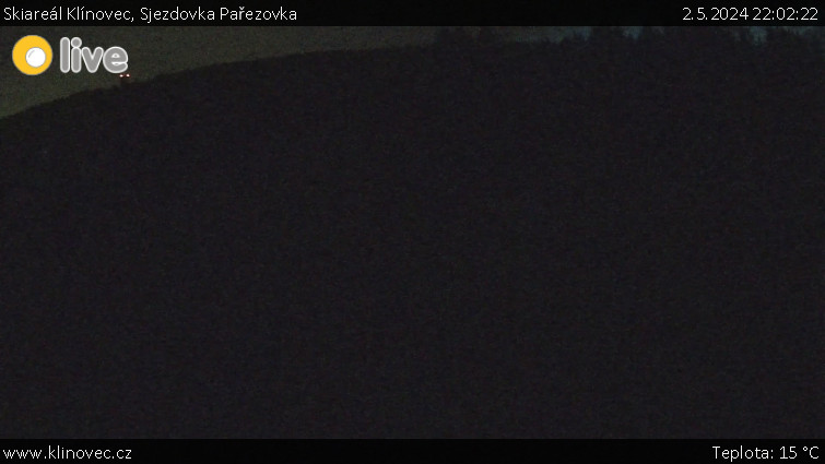 Skiareál Klínovec - Sjezdovka Pařezovka, lanovka CineStar Express - 2.5.2024 v 22:02