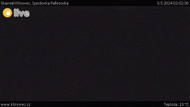 Skiareál Klínovec - Sjezdovka Pařezovka, lanovka CineStar Express - 3.5.2024 v 02:02