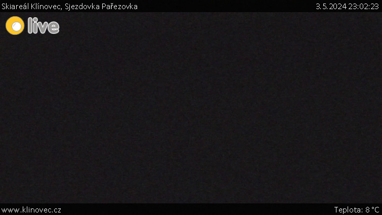 Skiareál Klínovec - Sjezdovka Pařezovka, lanovka CineStar Express - 3.5.2024 v 23:02
