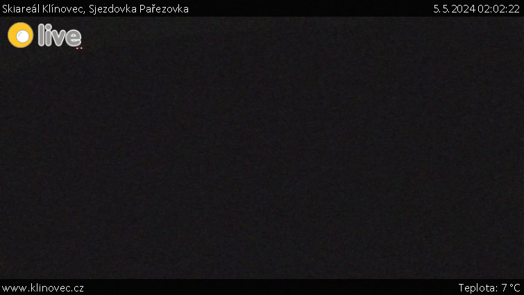 Skiareál Klínovec - Sjezdovka Pařezovka, lanovka CineStar Express - 5.5.2024 v 02:02