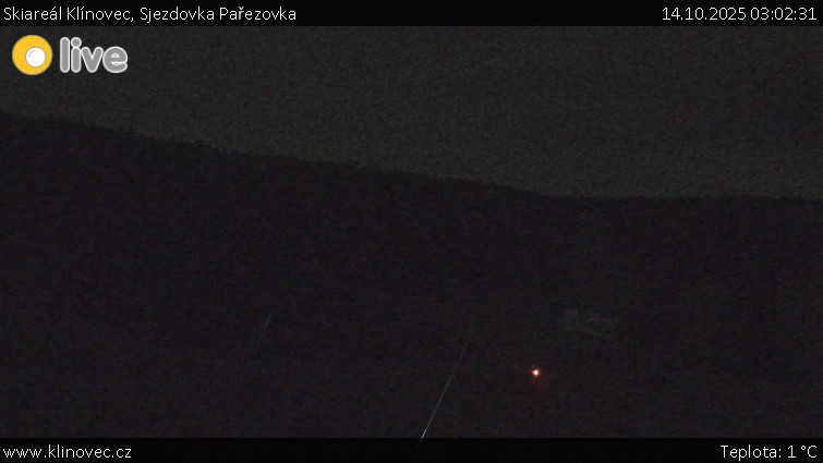 Skiareál Klínovec - Sjezdovka Pařezovka, lanovka CineStar Express - 14.10.2025 v 03:02 Skiareál Klínovec - Sjezdovka Pařezovka, lanovka CineStar Express - 14.10.2025 v 03:02