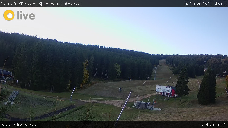 Skiareál Klínovec - Sjezdovka Pařezovka, lanovka CineStar Express - 14.10.2025 v 07:45 Skiareál Klínovec - Sjezdovka Pařezovka, lanovka CineStar Express - 14.10.2025 v 07:45