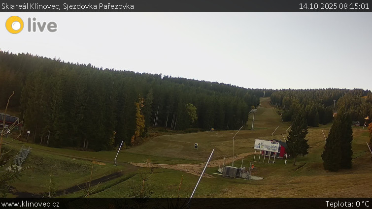 Skiareál Klínovec - Sjezdovka Pařezovka, lanovka CineStar Express - 14.10.2025 v 08:15 Skiareál Klínovec - Sjezdovka Pařezovka, lanovka CineStar Express - 14.10.2025 v 08:15