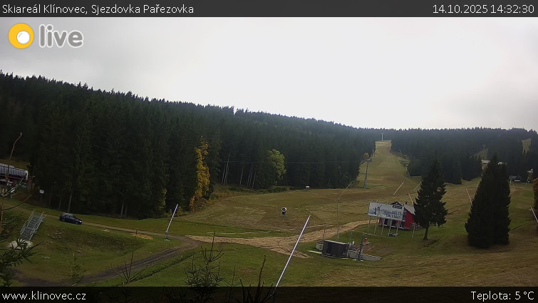 Skiareál Klínovec - Sjezdovka Pařezovka, lanovka CineStar Express - 14.10.2025 v 14:32 Skiareál Klínovec - Sjezdovka Pařezovka, lanovka CineStar Express - 14.10.2025 v 14:32