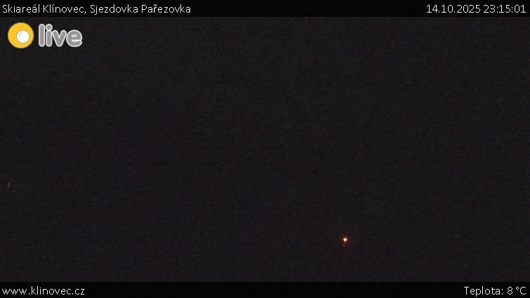 Skiareál Klínovec - Sjezdovka Pařezovka, lanovka CineStar Express - 14.10.2025 v 23:15 Skiareál Klínovec - Sjezdovka Pařezovka, lanovka CineStar Express - 14.10.2025 v 23:15