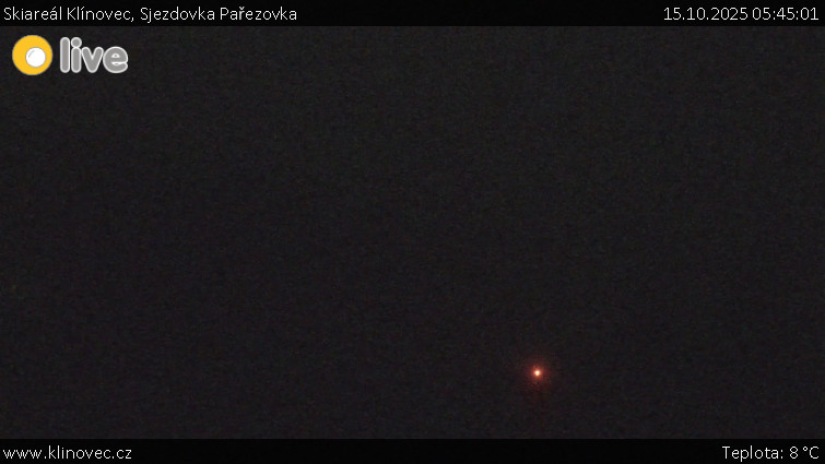Skiareál Klínovec - Sjezdovka Pařezovka, lanovka CineStar Express - 15.10.2025 v 05:45 Skiareál Klínovec - Sjezdovka Pařezovka, lanovka CineStar Express - 15.10.2025 v 05:45