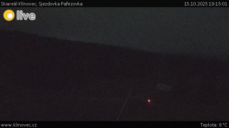 Skiareál Klínovec - Sjezdovka Pařezovka, lanovka CineStar Express - 15.10.2025 v 19:15 Skiareál Klínovec - Sjezdovka Pařezovka, lanovka CineStar Express - 15.10.2025 v 19:15