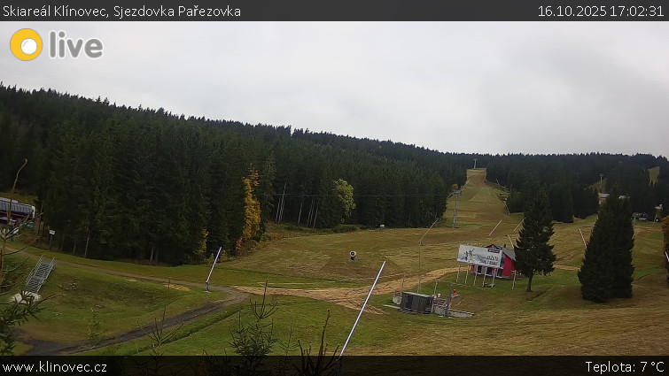 Skiareál Klínovec - Sjezdovka Pařezovka, lanovka CineStar Express - 16.10.2025 v 17:02 Skiareál Klínovec - Sjezdovka Pařezovka, lanovka CineStar Express - 16.10.2025 v 17:02