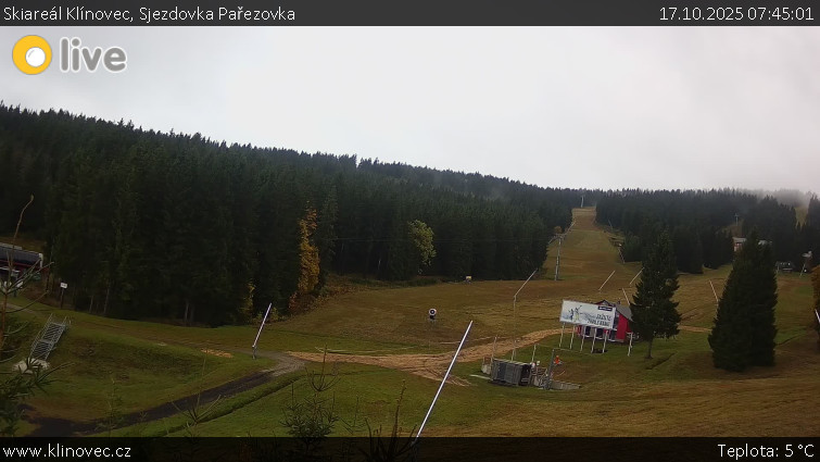 Skiareál Klínovec - Sjezdovka Pařezovka, lanovka CineStar Express - 17.10.2025 v 07:45 Skiareál Klínovec - Sjezdovka Pařezovka, lanovka CineStar Express - 17.10.2025 v 07:45