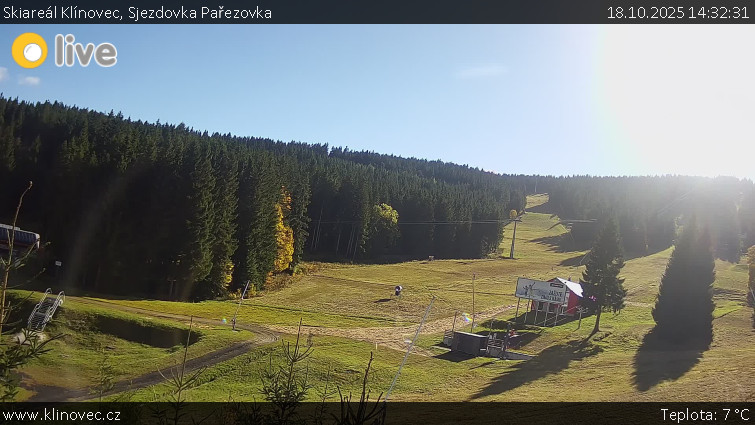 Skiareál Klínovec - Sjezdovka Pařezovka, lanovka CineStar Express - 18.10.2025 v 14:32 Skiareál Klínovec - Sjezdovka Pařezovka, lanovka CineStar Express - 18.10.2025 v 14:32