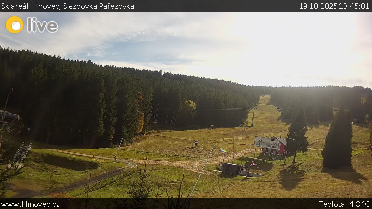 Skiareál Klínovec - Sjezdovka Pařezovka, lanovka CineStar Express - 19.10.2025 v 13:45 Skiareál Klínovec - Sjezdovka Pařezovka, lanovka CineStar Express - 19.10.2025 v 13:45
