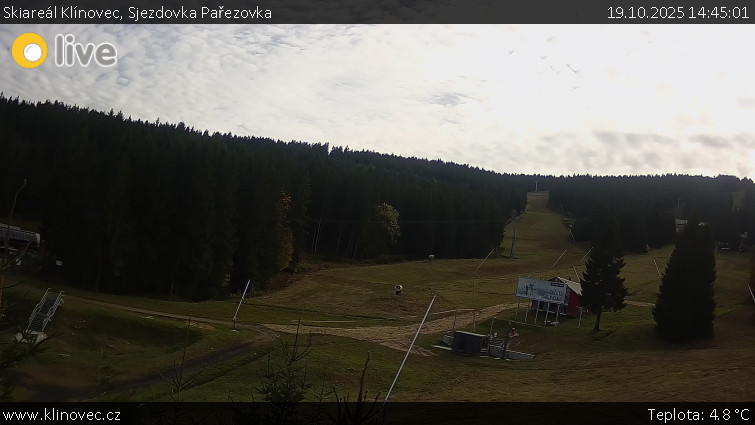 Skiareál Klínovec - Sjezdovka Pařezovka, lanovka CineStar Express - 19.10.2025 v 14:45 Skiareál Klínovec - Sjezdovka Pařezovka, lanovka CineStar Express - 19.10.2025 v 14:45