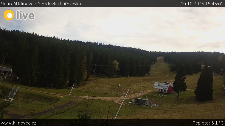 Skiareál Klínovec - Sjezdovka Pařezovka, lanovka CineStar Express - 19.10.2025 v 15:45 Skiareál Klínovec - Sjezdovka Pařezovka, lanovka CineStar Express - 19.10.2025 v 15:45