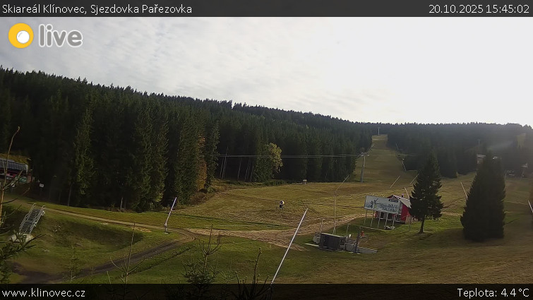 Skiareál Klínovec - Sjezdovka Pařezovka, lanovka CineStar Express - 20.10.2025 v 15:45 Skiareál Klínovec - Sjezdovka Pařezovka, lanovka CineStar Express - 20.10.2025 v 15:45