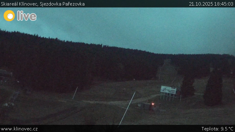 Skiareál Klínovec - Sjezdovka Pařezovka, lanovka CineStar Express - 21.10.2025 v 18:45 Skiareál Klínovec - Sjezdovka Pařezovka, lanovka CineStar Express - 21.10.2025 v 18:45