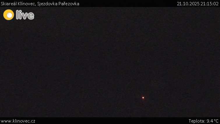 Skiareál Klínovec - Sjezdovka Pařezovka, lanovka CineStar Express - 21.10.2025 v 21:15 Skiareál Klínovec - Sjezdovka Pařezovka, lanovka CineStar Express - 21.10.2025 v 21:15